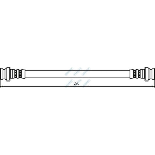 Apec Brake Hydraulic Hose Line Rear BHO4273