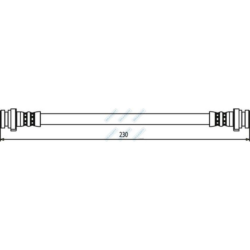 Apec Brake Hydraulic Hose Line Rear BHO4273