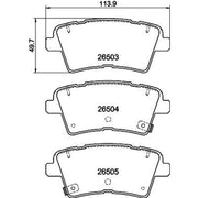 Mintex Rear Brake Pad Set MDB3499