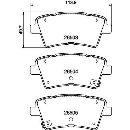 Mintex Rear Brake Pad Set MDB3499