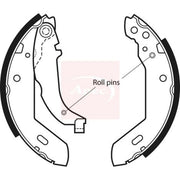 Apec Brake Shoe Set Axle Kit SHU365
