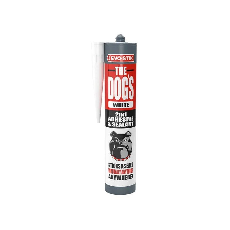 Evo-Stik The Dog's 2-in-1 Adhesive and Sealant White 290ml - 30630952