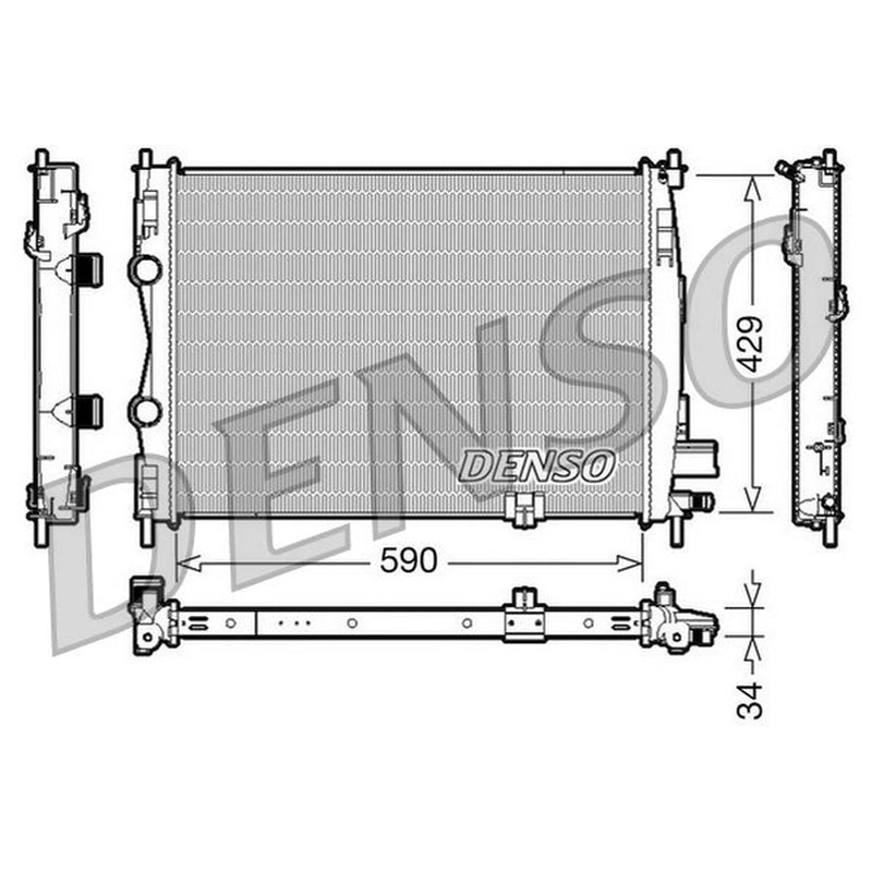 Denso Engine Radiator DRM46018