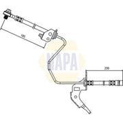 NAPA Brake Hydraulic Hose Line Rear Right NBH1120