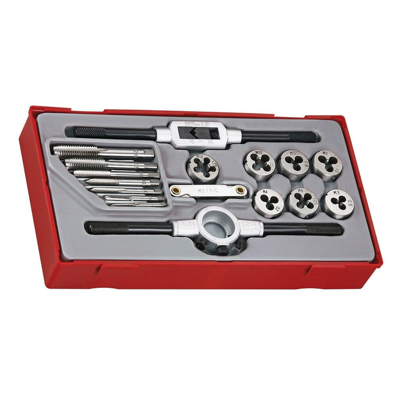 Teng Tools TT1 Tap and Die Set 17 Piece Cutting Tool Kit