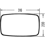 Hella Door / Wing Mirror both sides 8SB 501 263-003