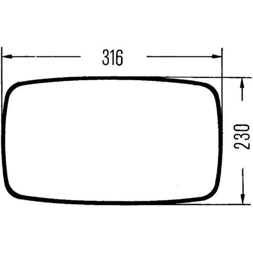 Hella Door / Wing Mirror both sides 8SB 501 263-003