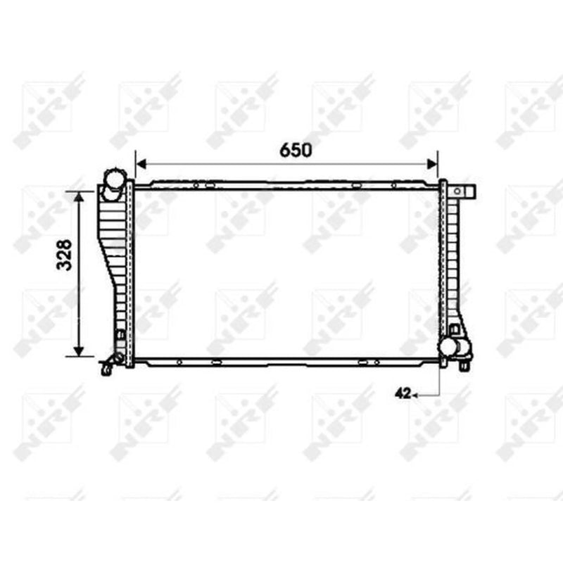 NRF Engine Radiator 53723