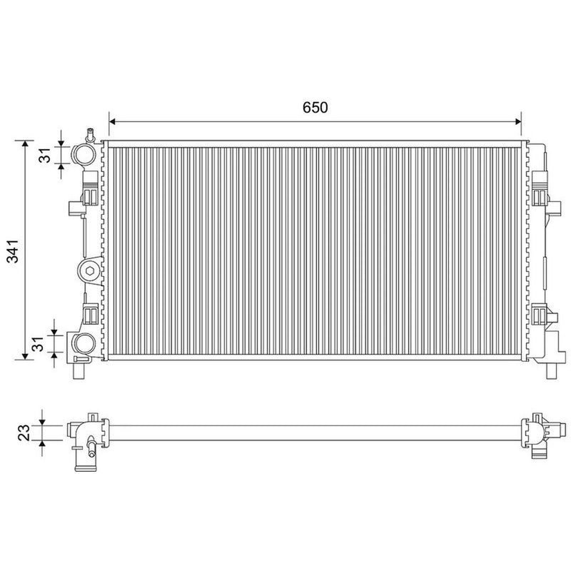 Valeo Engine Radiator 701883