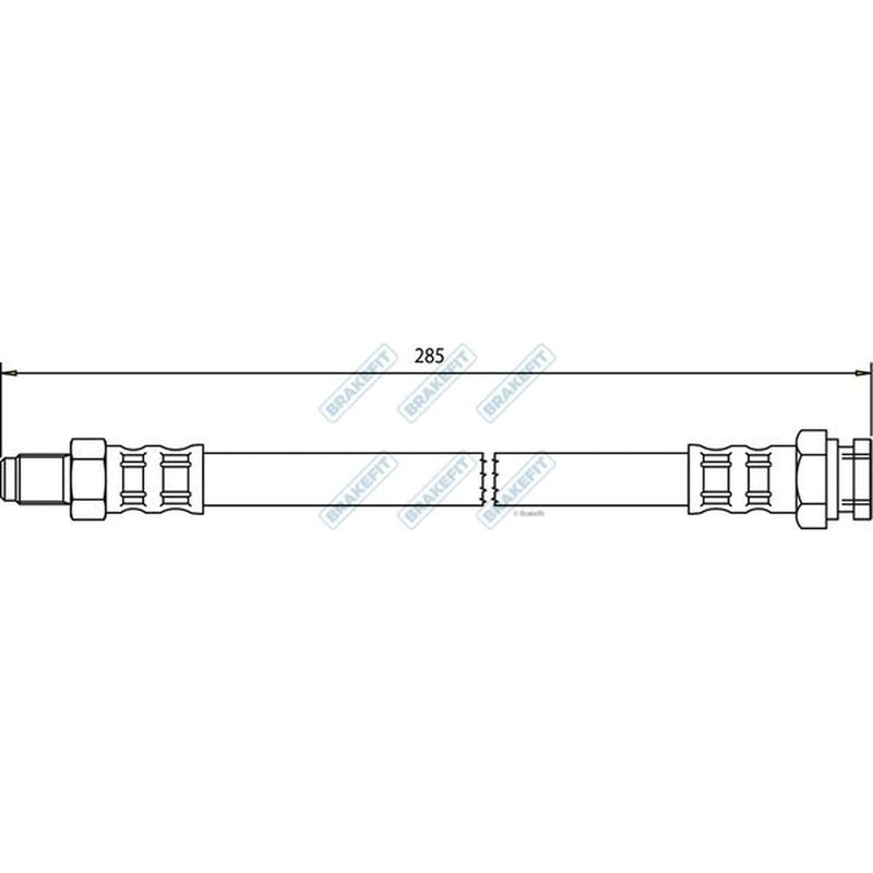 Apec Brake Hydraulic Hose Line Rear BHO4024