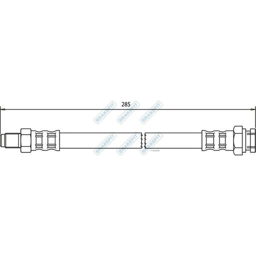 Apec Brake Hydraulic Hose Line Rear BHO4024
