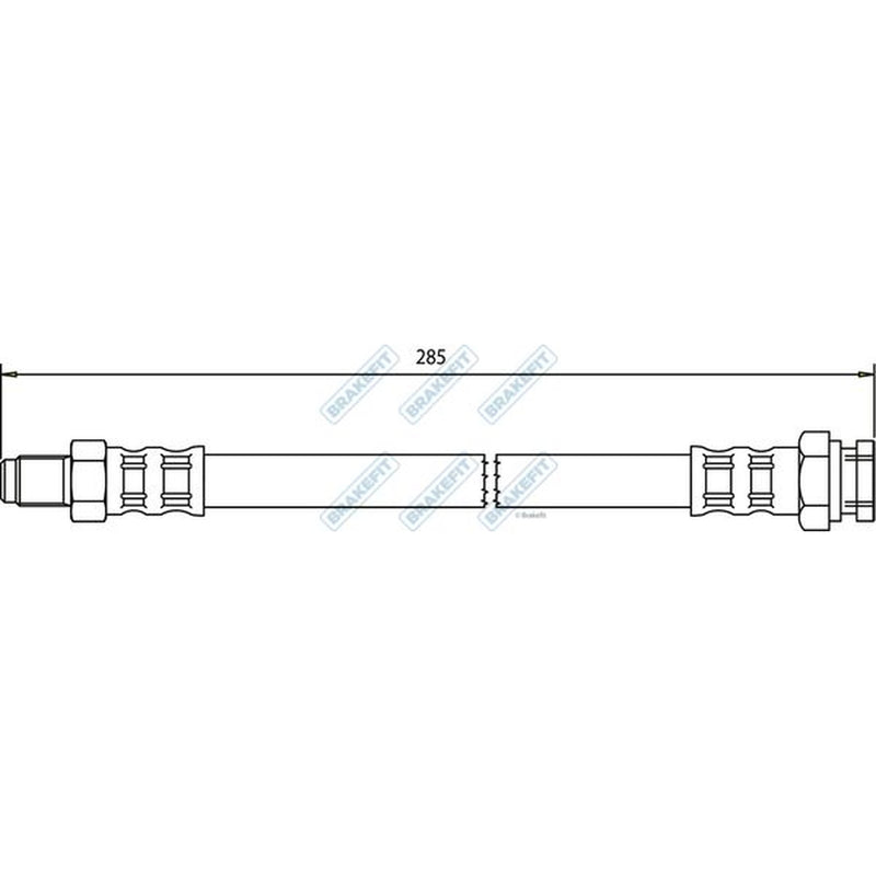 Apec Brake Hydraulic Hose Line Rear BHO4024
