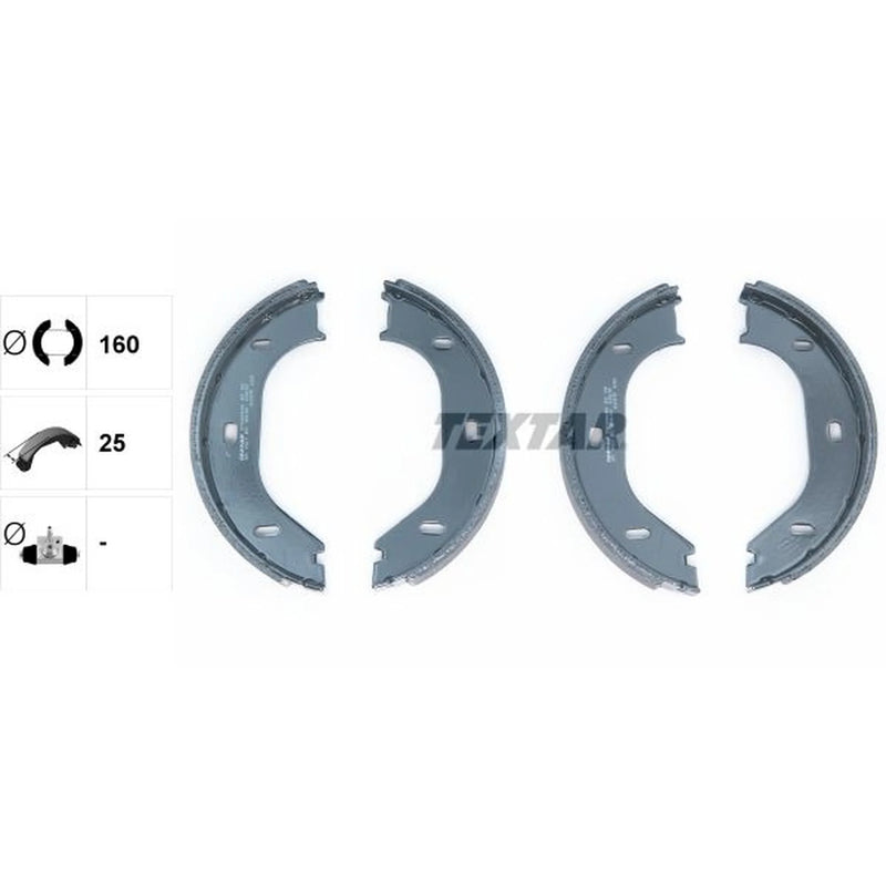 Textar Parking Brake Shoe Set 91020200