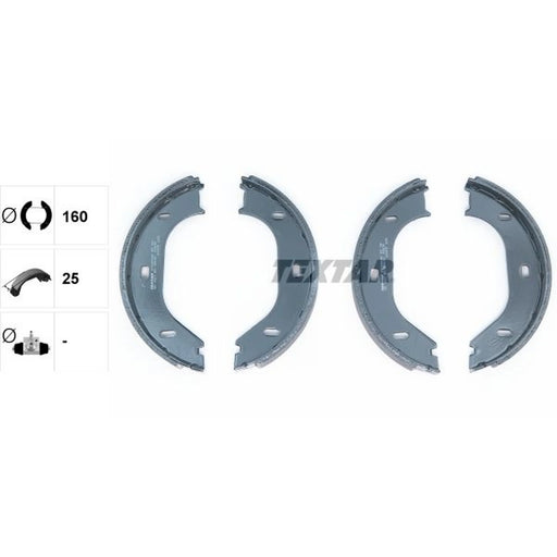 Textar Parking Brake Shoe Set 91020200
