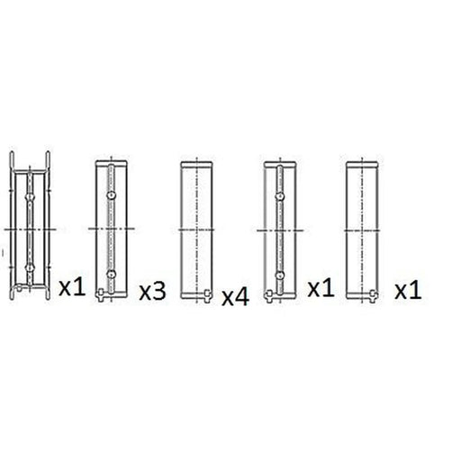 FAI Main Bearing Set 61mm BM1022-050