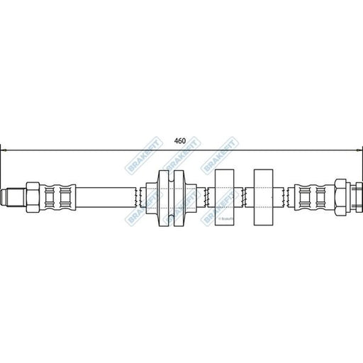 Apec Brake Hydraulic Hose Line Front BHO4068