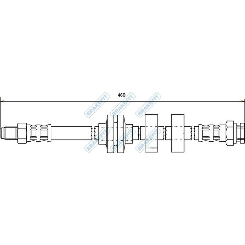 Apec Brake Hydraulic Hose Line Front BHO4068
