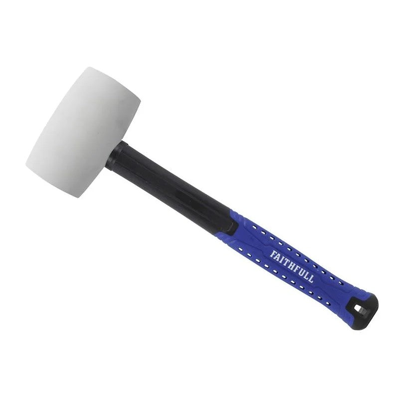 Faithfull White Fibreglass Mallet 24oz - FAIRMWF24