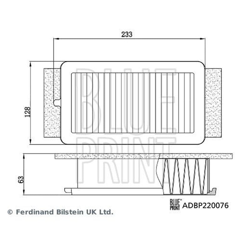 Blue Print Engine Air Filter ADBP220076