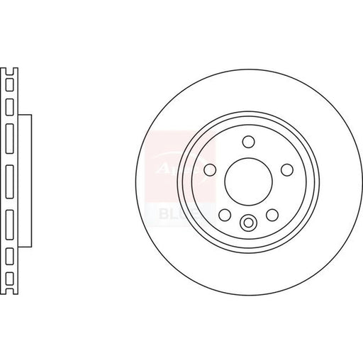 Apec 2 x Vented Rear Brake Discs SDK6600