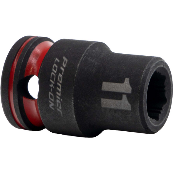 Sealey 1/2"Dr Lock-On Impact Socket 11mm (Red Coded Ring)