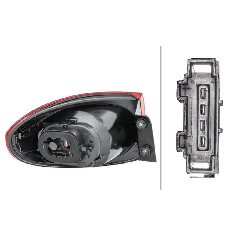Hella Tail Light / Lamp WY21W Right 2SD 009 691-101