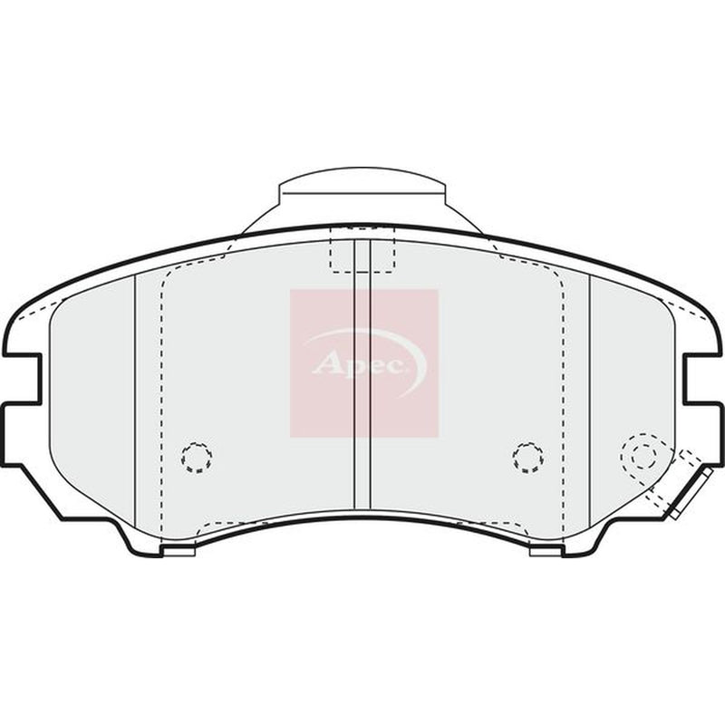 Apec Front Brake Pad Set PAD1384