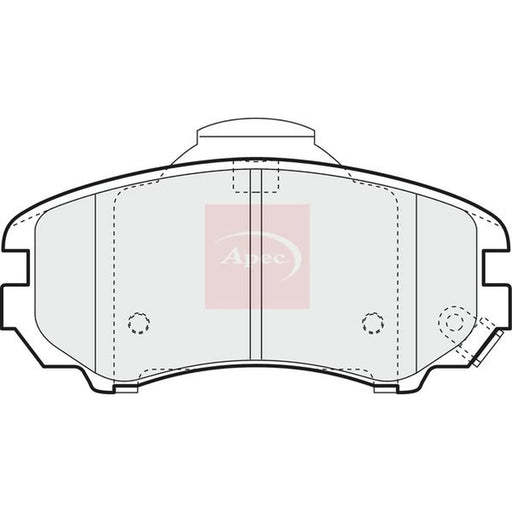 Apec Front Brake Pad Set PAD1384
