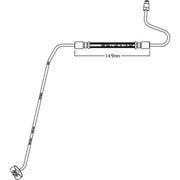 Abtex Brake Hydraulic Hose Line Rear Right ABH1254R