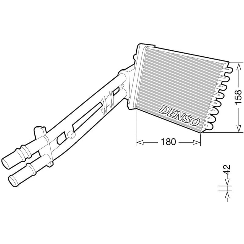 Denso Heater Matrix Core Heat Exchanger DRR09043