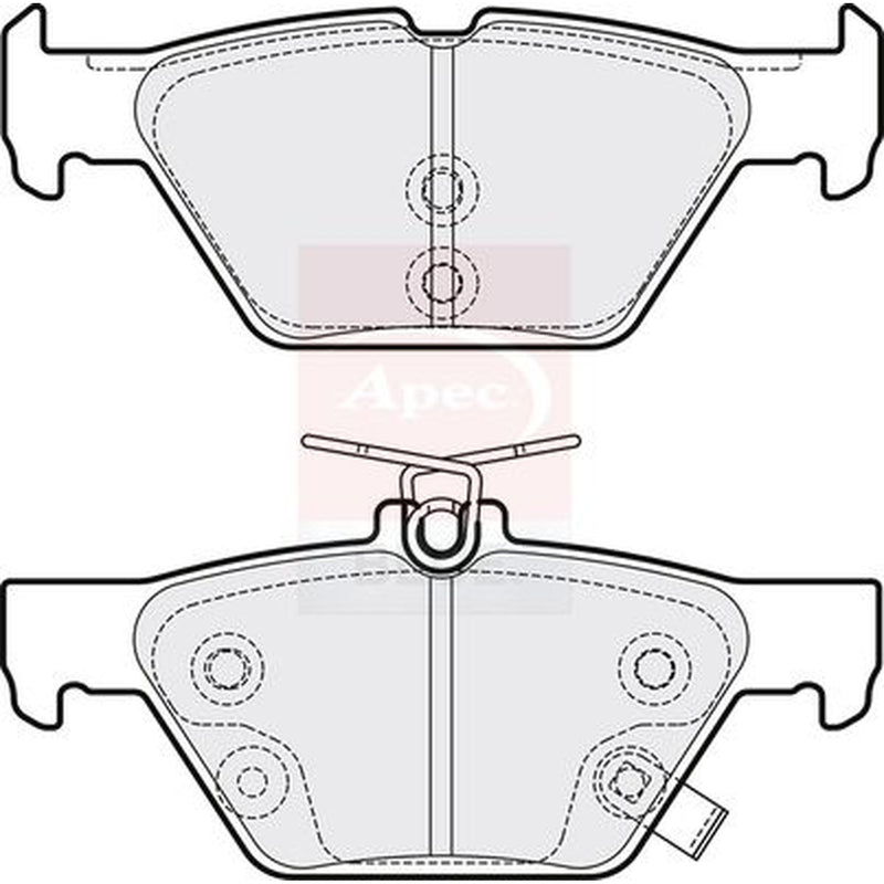 Apec Rear Brake Pad Set PD3883