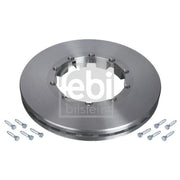 Febi 2 x Internally Vented Rear Brake Discs 104292