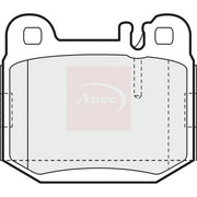 Apec Rear Brake Pad Set PAD1193