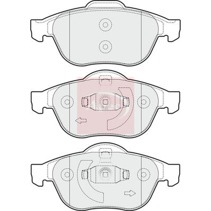 Apec Front Brake Pad Set PAD1715