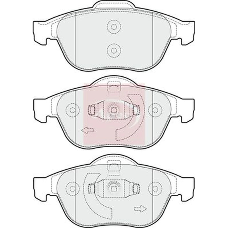 Apec Front Brake Pad Set PAD1715
