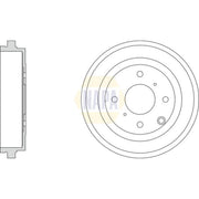 NAPA Brake Drum Assembly Rear NDR1010