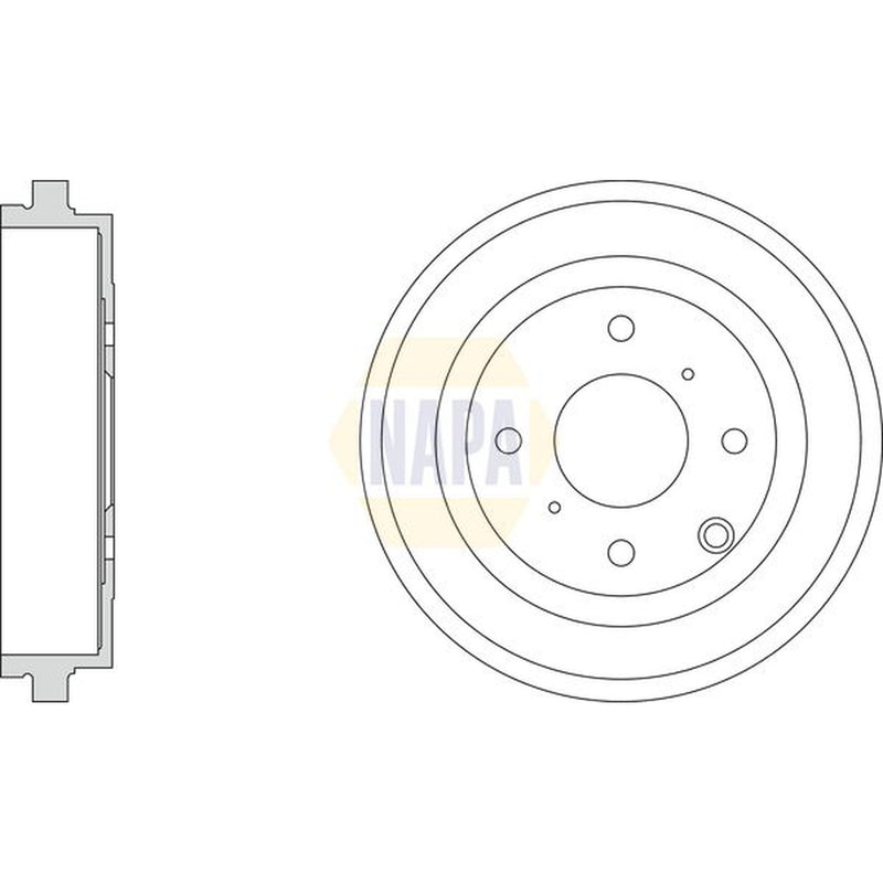 NAPA Brake Drum Assembly Rear NDR1010