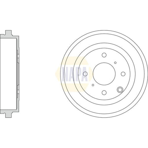 NAPA Brake Drum Assembly Rear NDR1010