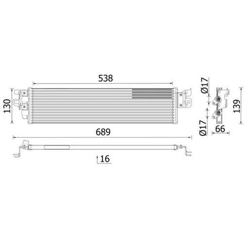 Mahle Automatic Gearbox Oil Cooler CLC 328 000P