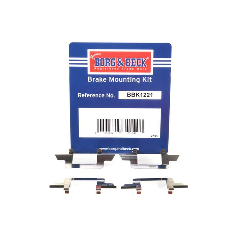 Borg & Beck Brake Pad Accessory Fitting Kit Front BBK1221
