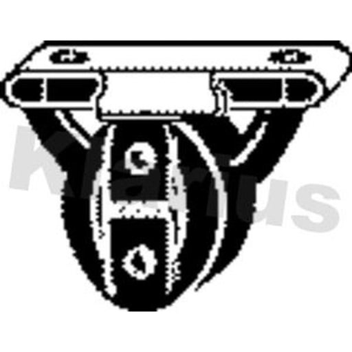 Klarius Exhaust System Mount Rubber 420617