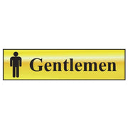 Scan Gentlemen - Polished Brass Effect 200 x 50mm - 6003
