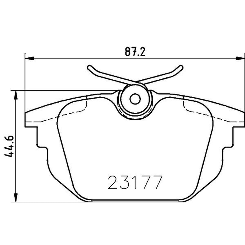 DON Rear Brake Pad Set PCP1487