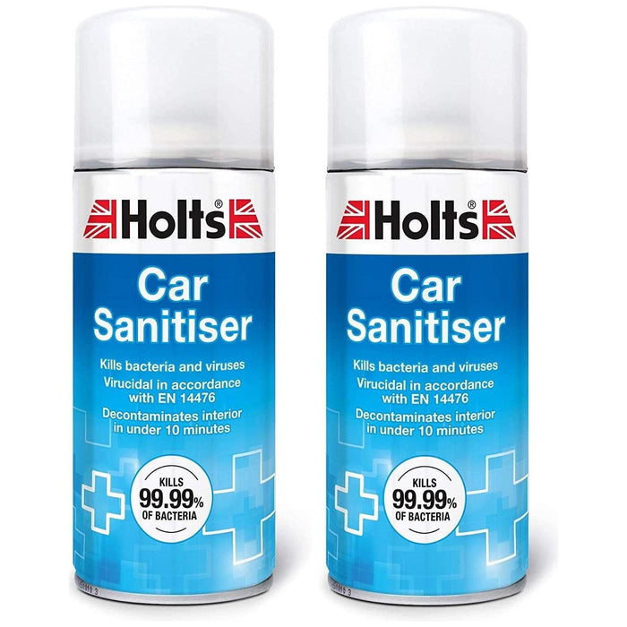 2x Holts Car Sanitiser Cleaner Air Con Bomb Fresh Purifier Kills Viruses 150ml Holts  - Town Parts