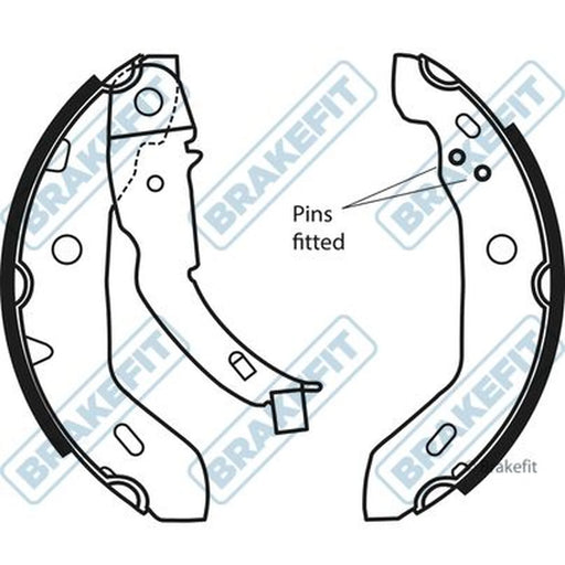 Apec Brake Shoe Set Axle Kit BSH1103