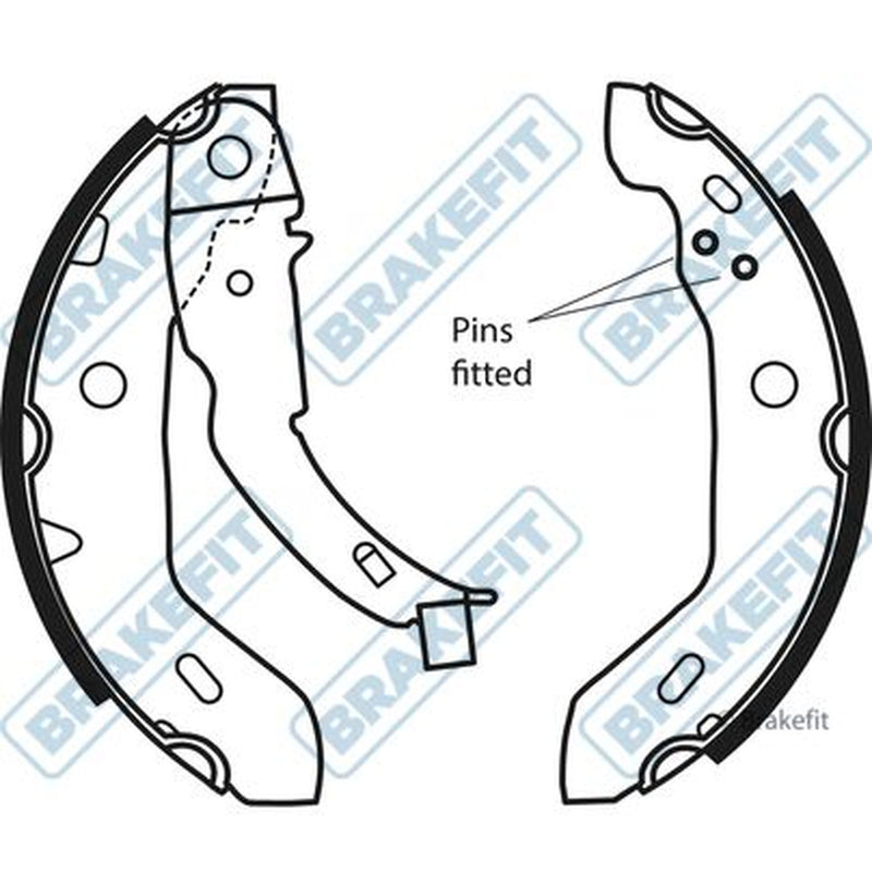 Apec Brake Shoe Set Axle Kit BSH1103