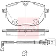 Apec Front Brake Pad Set PAD2409