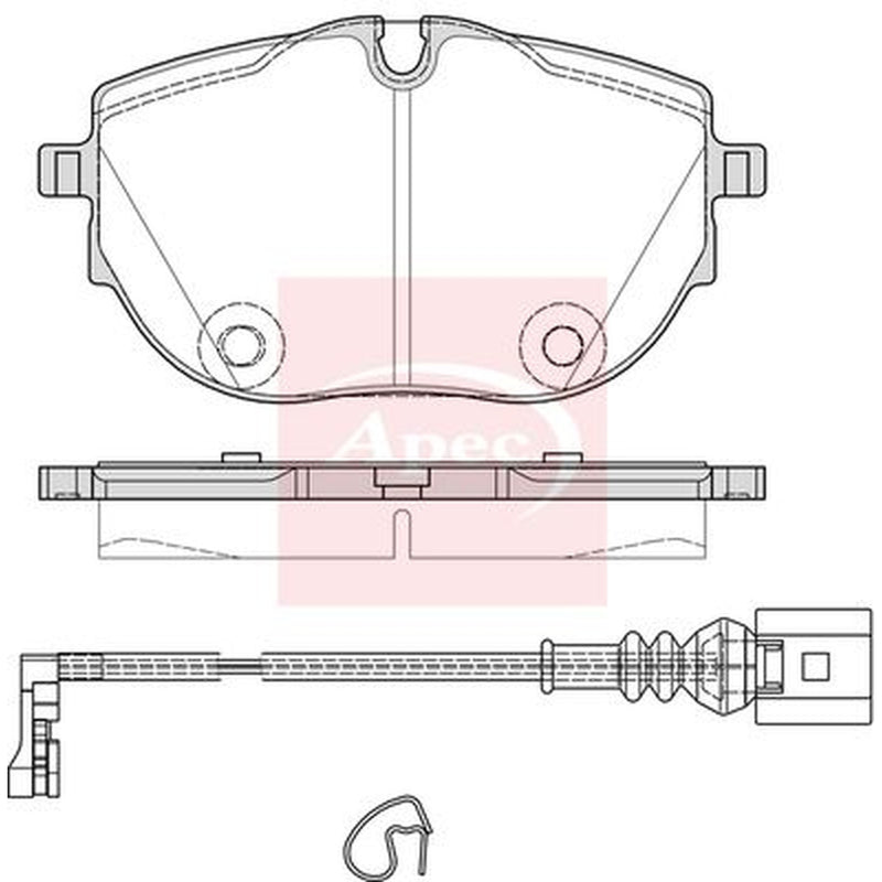 Apec Front Brake Pad Set PAD2409