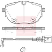 Apec Front Brake Pad Set PAD2409