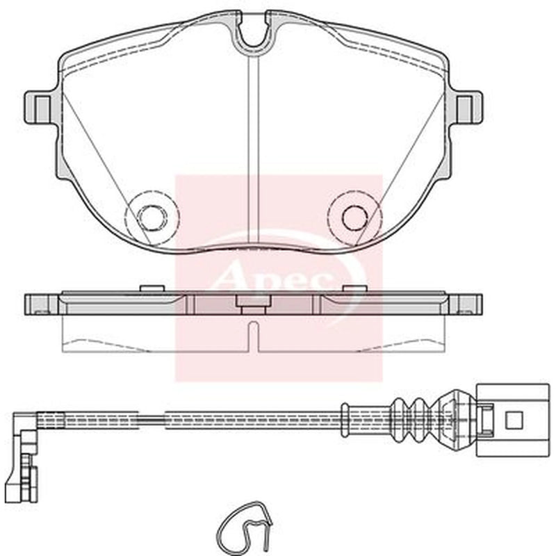 Apec Front Brake Pad Set PAD2409